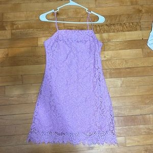 Fuchsia lace dress